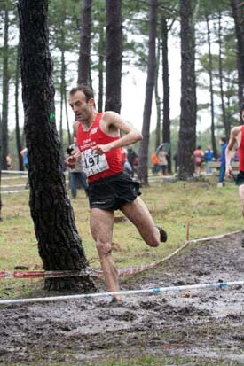 Lolo Penas, en un campeonato de cross